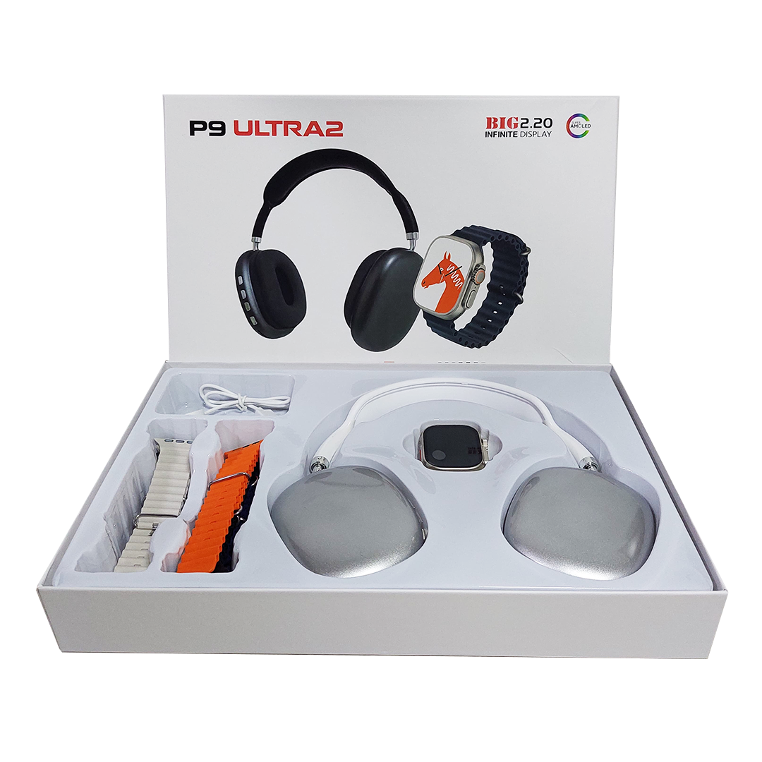 RELOJ Y AURICULARES P-9 ULTRA 2